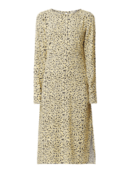 Kleid aus Viskose mit floralem Muster Modell 'Berta' von Modström Gelb - 33