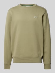 Sweatshirt mit Label-Stitching von Lacoste Grün - 30