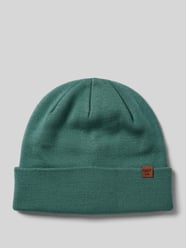 Beanie mit Label-Detail Modell 'WILLES' von Barts Blau - 37