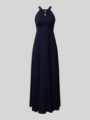 Abendkleid mit Ziersteinbesatz von Jake*s Cocktail Blau - 37