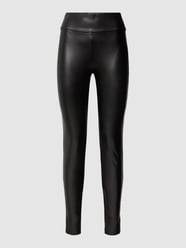 Leggings in Leder-Optik Modell 'VIBARB' von Vila Schwarz - 42