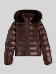 Regular Fit Puffer Jacket mit abnehmbarer Fellkapuze von Tommy Hilfiger - 40