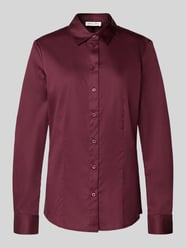 Slim Fit Bluse mit Umlegekragen von Christian Berg Woman Bordeaux - 20