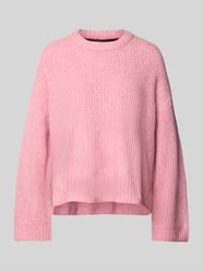 Strickpullover mit Rundhalsausschnitt Modell 'SIGGA DIVERSE' von JJXX Pink - 13