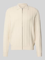 Strickjacke aus Viskose-Mix mit Reißverschluss von JAKE*S STUDIO MEN - 24