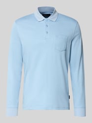 koszulka polo o kroju regular fit z mieszanka bawełny z brustasza od bugatti - 18