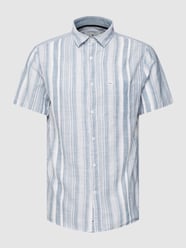 Regular Fit Freizeithemd mit Streifenmuster Modell 'LUTHER' von Pepe Jeans Blau / Türkis - 48