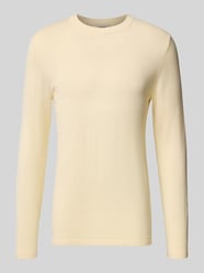Slim fit gebreide pullover van mix van katoen en wol van DRYKORN Beige - 10