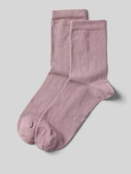 Socken mit Label-Detail im 2er-Pack von Christian Berg Woman Rosa - 20