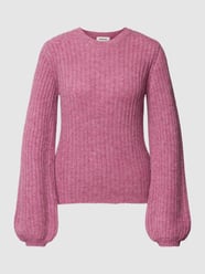 Strickpullover in Ripp-Optik mit Alpaka-Anteil Modell 'Goldie' von Modström Rosa - 47