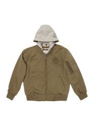 Bomber mit Kapuze aus Sweat - wattiert von Pepe Jeans Grün - 41