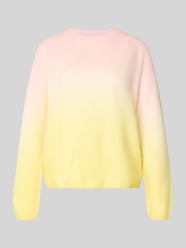 Sweter w kroju regular fit z mieszanki kaszmiru w imitacji dzianiny od HERZENS - 21