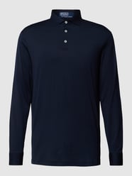 Poloshirt mit kurzer Knopfleiste von Polo Ralph Lauren Blau - 9