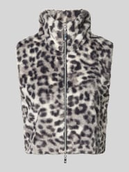 Bodywarmer van imitatiebont met tweewegritssluiting van monari - 9