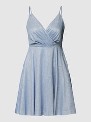 Cocktailkleid mit Effektgarn von Jake*s Cocktail Blau - 42