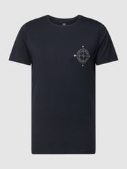 T-shirt z okrągłym dekoltem model ‘Jermane SMALL COMPAS’ od Matinique Niebieski - 2