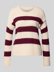 Sweter z dzianiny z okrągłym dekoltem od Milano Italy - 5