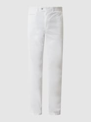 Hose mit Label-Patch von Brax Weiß - 17
