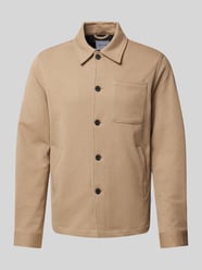 Hemdjacke mit Kentkragen von Lindbergh Beige - 14