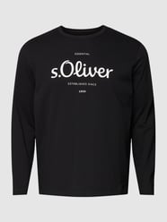 Plus Size Longsleeve mit Label-Print von S.Oliver Plus Grau - 40