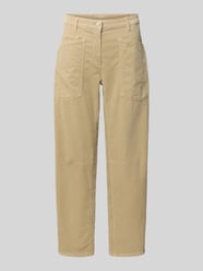 Hose mit aufgesetzten Eingrifftaschen Modell 'OCEAN' von Cambio Beige - 35