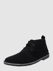 Desert Boots aus Veloursleder Modell 'Bravo' von Jack & Jones Grau / Schwarz - 35