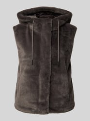 Gilet met capuchon van monari Bruin - 12