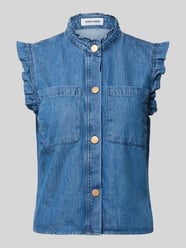 Regular Fit Hemdbluse in Denim-Optik von MORE & MORE - 9