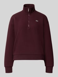 Relaxed Fit Sweatshirt aus Baumwoll-Mix von Lacoste Bordeaux - 1