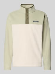 Fleecepullover mit Stehkragen und Label-Detail von Columbia Beige - 2