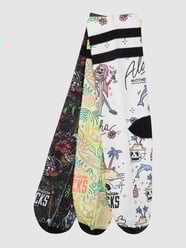 Socken mit Allover-Muster im 3er-Pack  von American Socks Rosa - 4