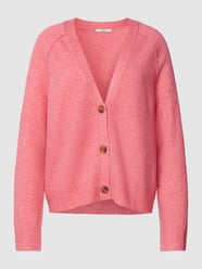 Strickjacke mit V-Ausschnitt von Esprit Pink - 42