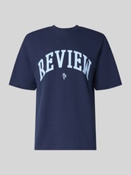 T-Shirt mit Label-Print und Rundhalsausschnitt von REVIEW - 35