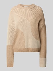Loose fit gebreide pullover van een mix van wol en katoen, model 'MAYRAA VANISE' van Armedangels Beige - 16