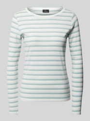 Longsleeve mit geripptem Rundhalsausschnitt von monari - 36