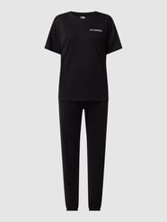 Bademantel aus Frottee von Karl Lagerfeld Schwarz - 48