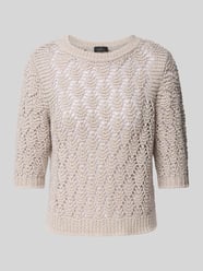 Strickpullover mit 1/2-Arm von monari Beige - 10