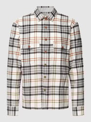 Modern Fit Freizeithemd mit Glencheck-Muster Modell 'KAY C' von Brax Beige - 48