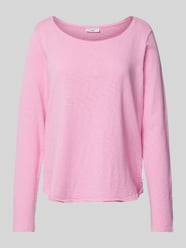 Longsleeve mit U-Boot-Ausschnitt von Marc O'Polo Denim Rosa - 34