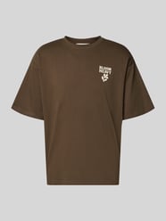 relaxed fit T-shirt met statementprint model 'RUDE' van Casual Friday - 4