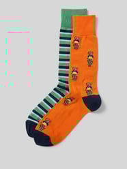 Socken mit Logo-Stitching im 2er-Pack von Polo Ralph Lauren Underwear Orange - 11