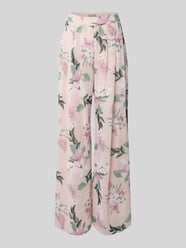 Relaxed Fit Marlenehose mit elastischem Bund von Christian Berg Cocktail Pink - 4