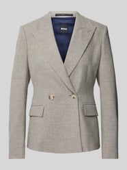 Blazer van wolmix met klepzakken van BOSS Grijs / zwart - 39