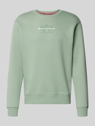 Bluza z logo i okrągłym dekoltem od Alpha Industries - 4