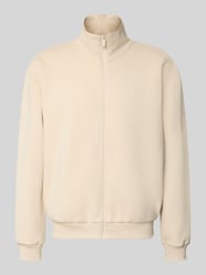 regular fit sweatjack met katoen van adidas Sportswear Beige - 5