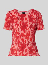 t-shirt o kroju slim fit ze wzorem na całej powierzchni model 'FLORA' od PIECES - 44