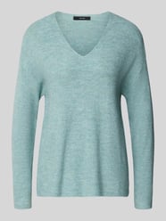 Sweter z dekoltem w serek w kroju regular fit model 'CREWLEFILE' od VERO MODA - 7