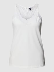 Top z obszyciem koronką model ‘ANA’ od Vero Moda Biały - 12