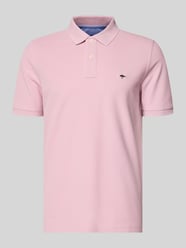 regular fit poloshirt met gestikt logo van Fynch-Hatton Fuchsia - 7
