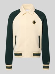 bluza rozpinana o kroju regular fit z mieszanki bawełny od Lacoste - 6